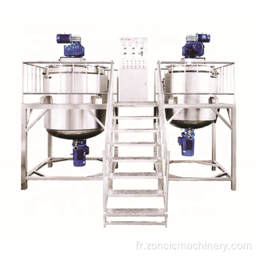 Vente chaude 380V / 220V Tension 2000L Lave-vaisselle Liquide Homogénisation Lotion Machine de fabrication de mixage